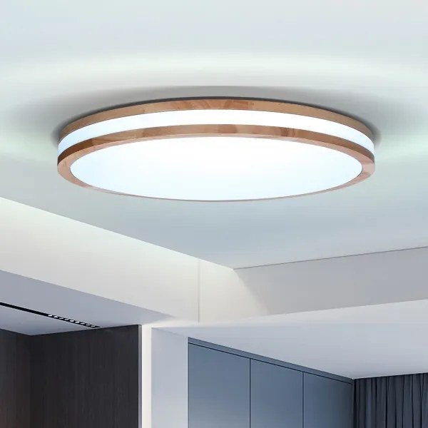 Brilagi-LED Dimmelhető lámpatest MOLINA LED/72W/230V 3000-6500K tölgy, átmérő 78 cm + távirányító