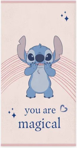 Disney Lilo és Stitch, A csillagkutya Magical fürdőlepedő, strand törölköző 60x120cm