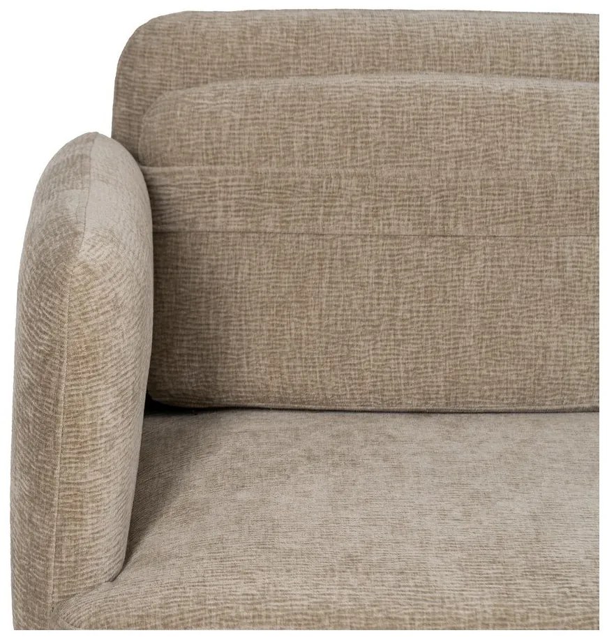 Bézs zsenília kanapé 127 cm Bind – Ixia