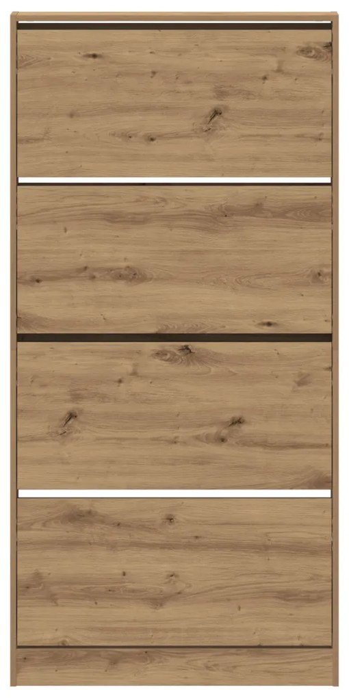 Cipőszekrény Kézműves tölgy Szerelt fa 80 x 21 x 163.5 cm Tartós