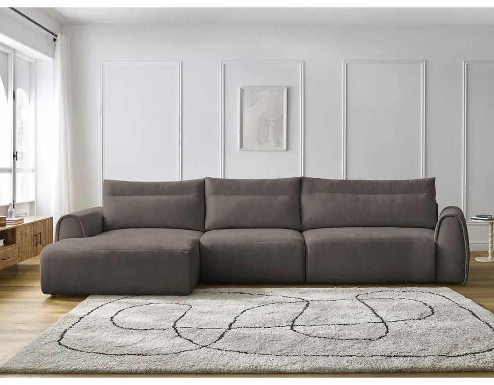 Barna sarokkanapé Aden – Bobochic Paris