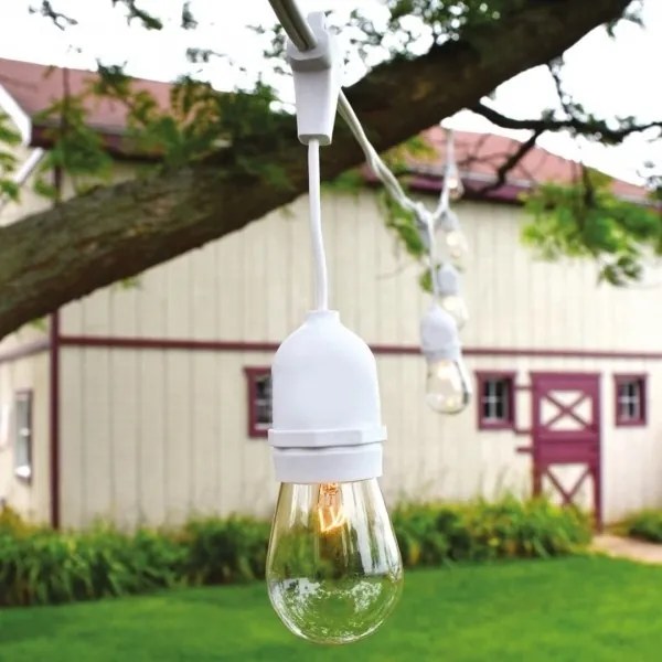 Kültéri fénylánc 15xE27/10W/230V 15 m IP44 fehér