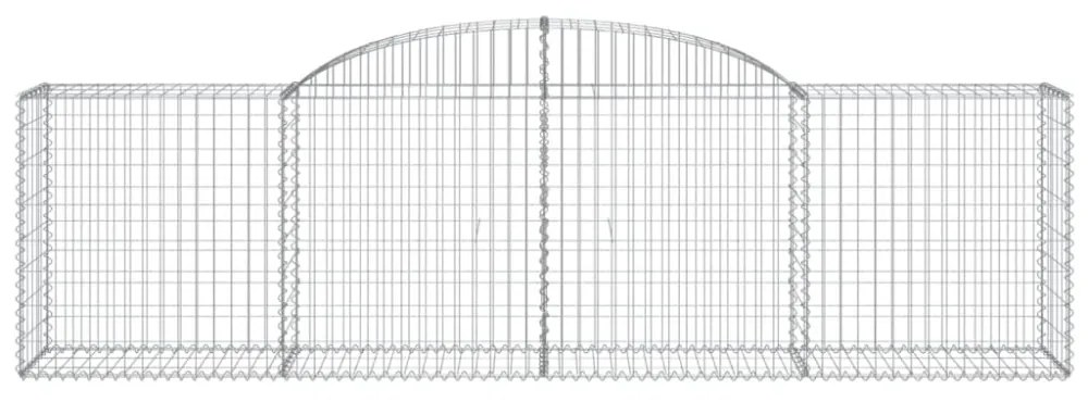 20 db íves horganyzott vas gabion kosár 300x50x80/100 cm
