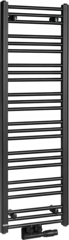 Bruckner Albrecht radiátor 400x1250 mm középső csatlakozás matt fekete