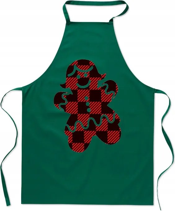 Karácsonyi konyhai kötény Mrs. Mézeskalács Neki