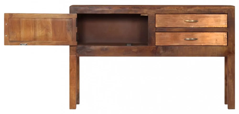tömör mangófa tálalószekrény 118 x 30 x 75 cm