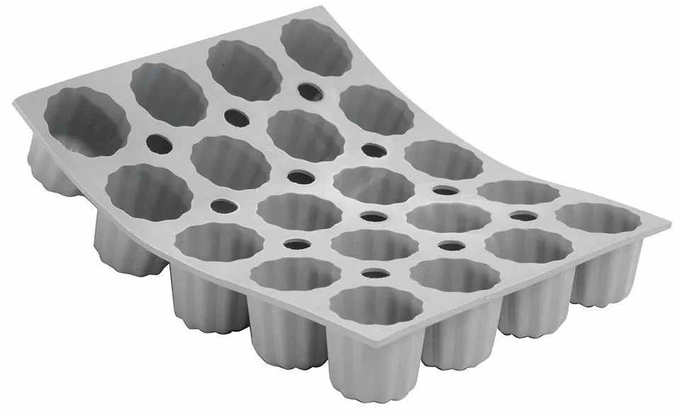 De Buyer 1856.21D Mini Canelés szilikon forma, 20 db