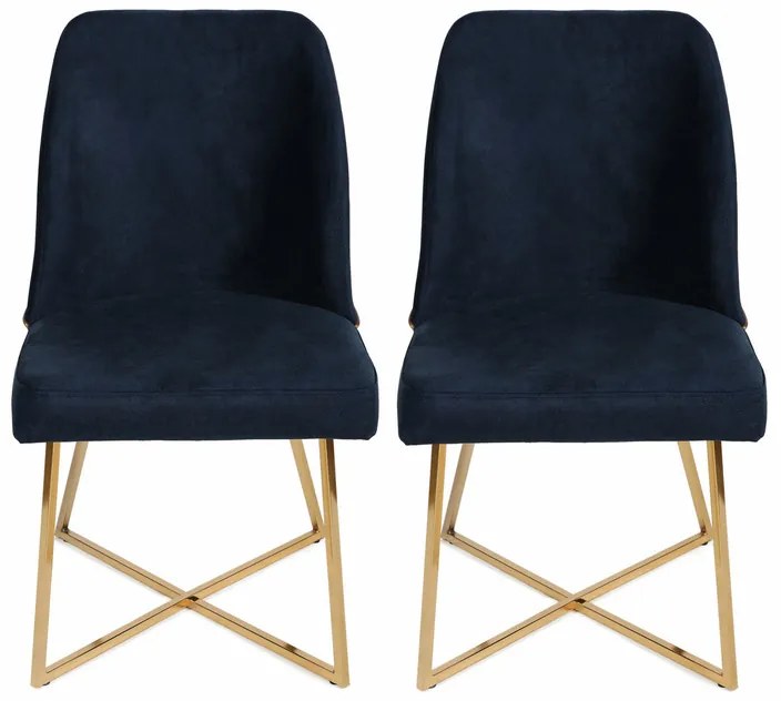 Madrid Dark Blue étkezőszék szett, 2 db, 2 db