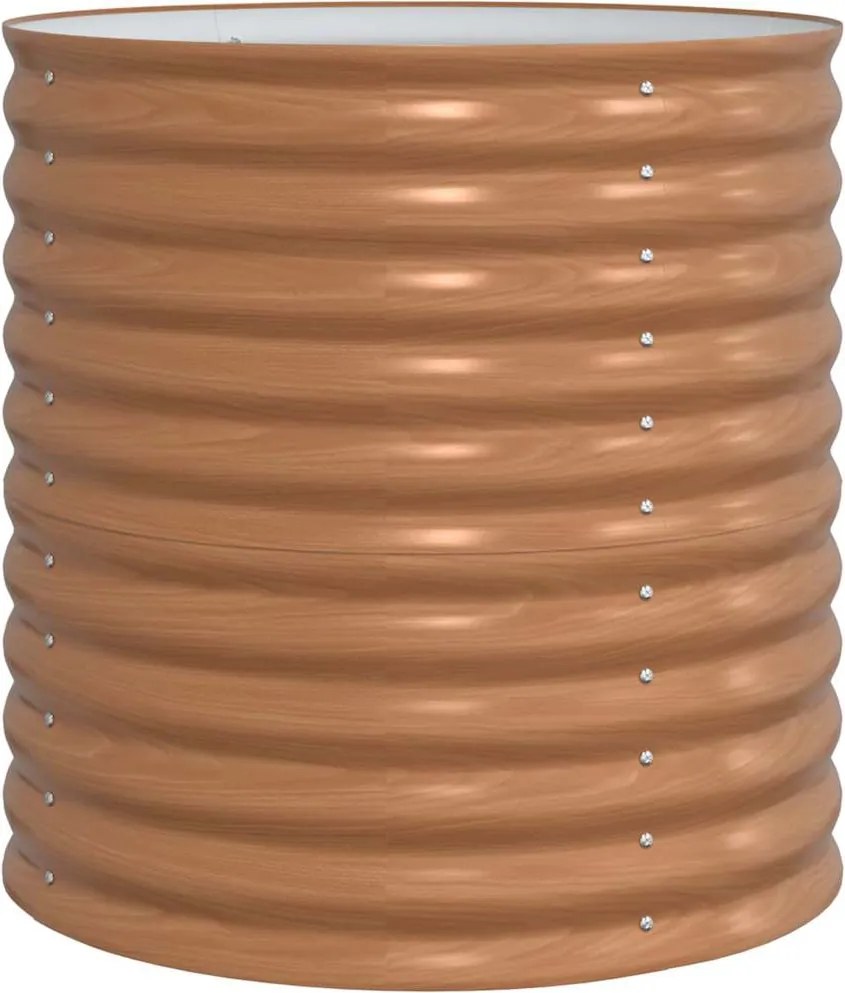 vidaXL Emelt Ágy Barna 80 x 80 x 81 cm Acél