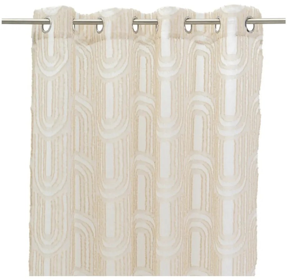 Bézs fényáteresztő függöny 140x260 cm Relief Arch – Casa Selección