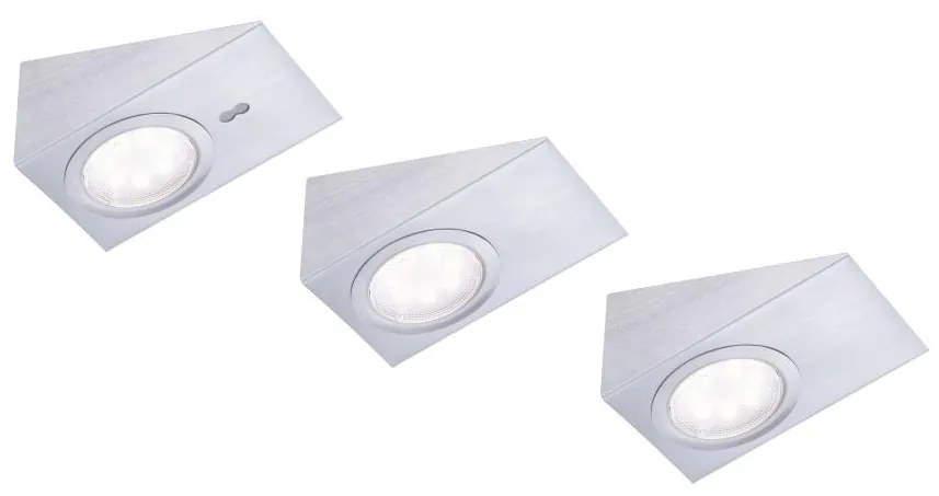 Leuchten Direkt 84111-55-3 - KÉSZLET 3x LED Bútorvilágítás THEO LED/3,6W/230V