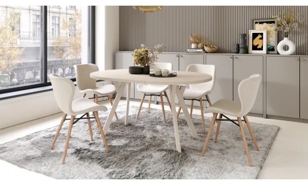 ARTUR bővíthető étkezőasztal, bézs