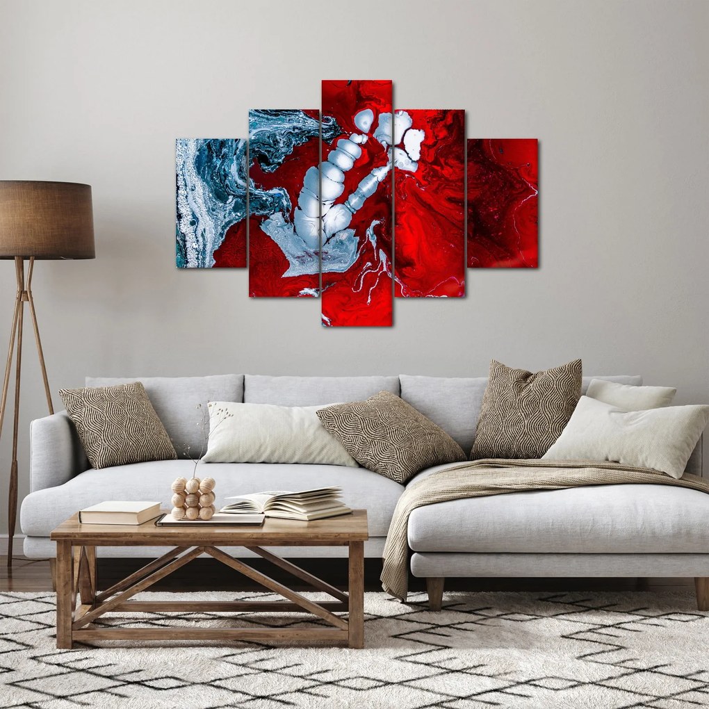 Absztrakt foltok képe (150x105 cm)