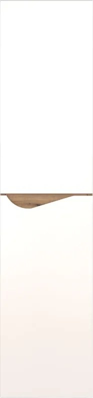 Piramida BETA fali fürdőszoba - állószekrény - ALPINFEHÉR-TÖLGY - 35 x 150 x 30 cm