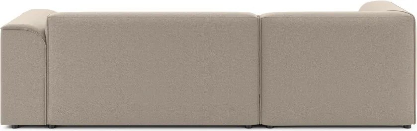 Világosbarna sarokkanapé (bal oldali-heverő résszel) Merid – Ropez