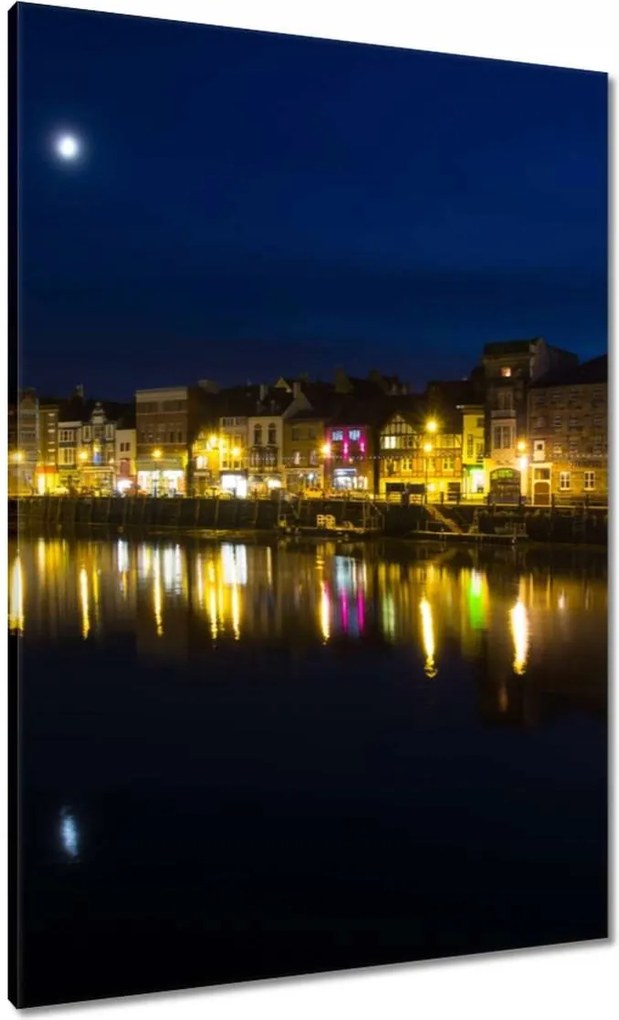 Vászonkép 70x100 Hold a vízben