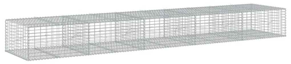 horganyzott vas gabion kosár fedéllel 500 x 100 x 50 cm