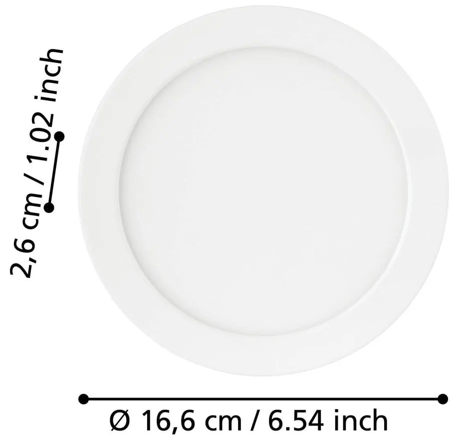 Fehér LED süllyesztett mennyezeti lámpa FUEVA 5 – EGLO