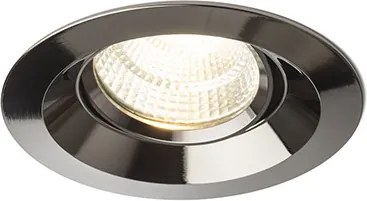 RENDL SPARKLE süllyesztett lámpa fekete króm 230V LED 5W 24° 3000K