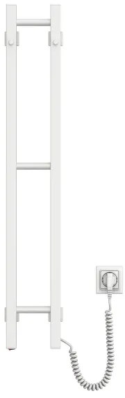 Elektromos törölközőszárító SILOUETTE 187W/230V 101,1 cm IP44 fehér, jobb oldali, szögletes