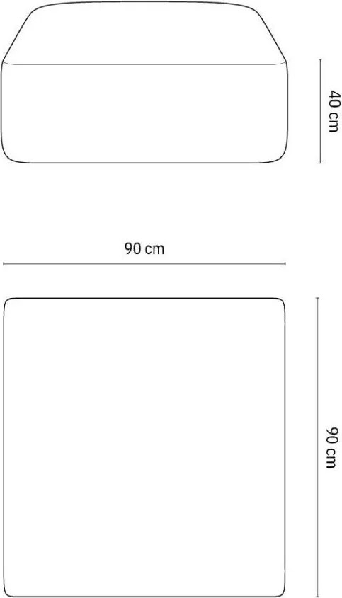 Bézs kordbársony lábtartó Campi – Cosmopolitan Design