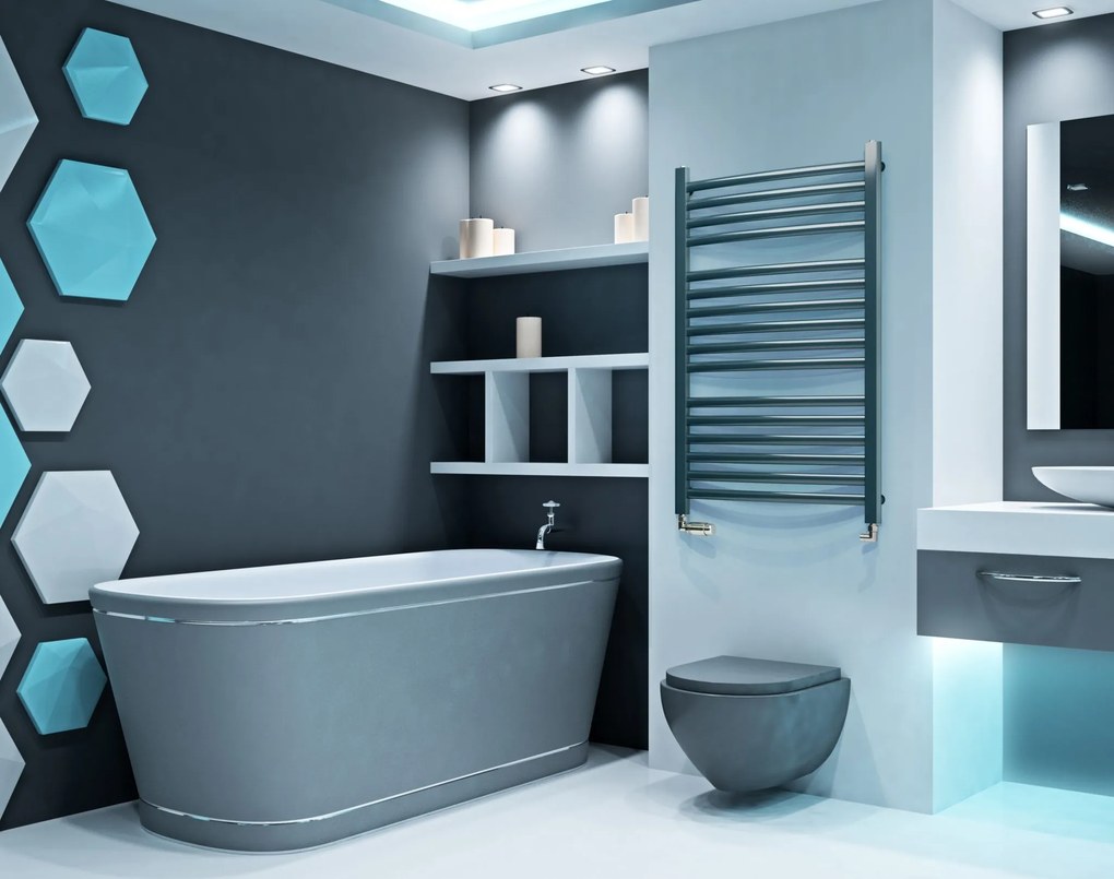 Regnis LE-Z, fűtőelem 540x1205mm, 627W, fekete, LE-Z/120/50/FEKETE