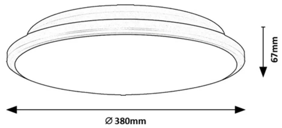 Rabalux 71129 LED Engon mennyezeti lámpa, 24 W, ezüst