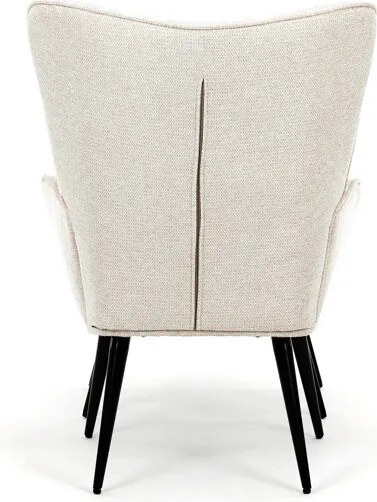 Relaxációs fotel, bézs, bársony kárpit, AK-303 CRM2