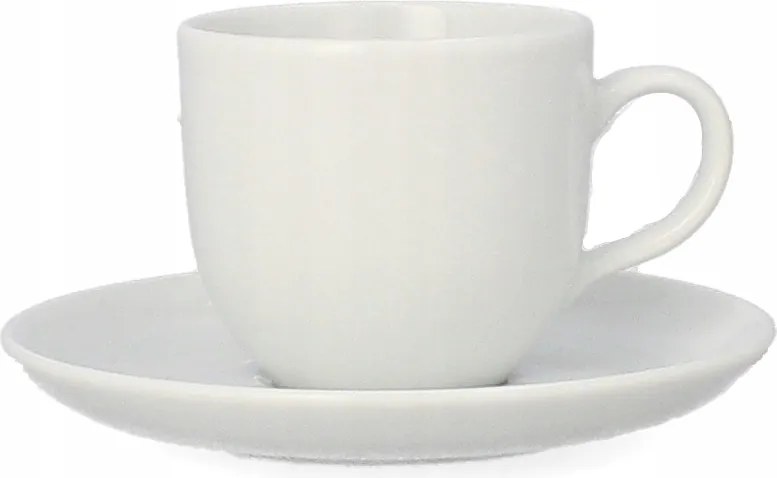 Lubiana Dorota Espresso Csésze Alátéttel, Fehér, 110 ml 12 cm