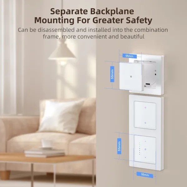 Immax NEO 07538L - 1-gombos SMART kapcsoló 230V Wi-Fi Tuya