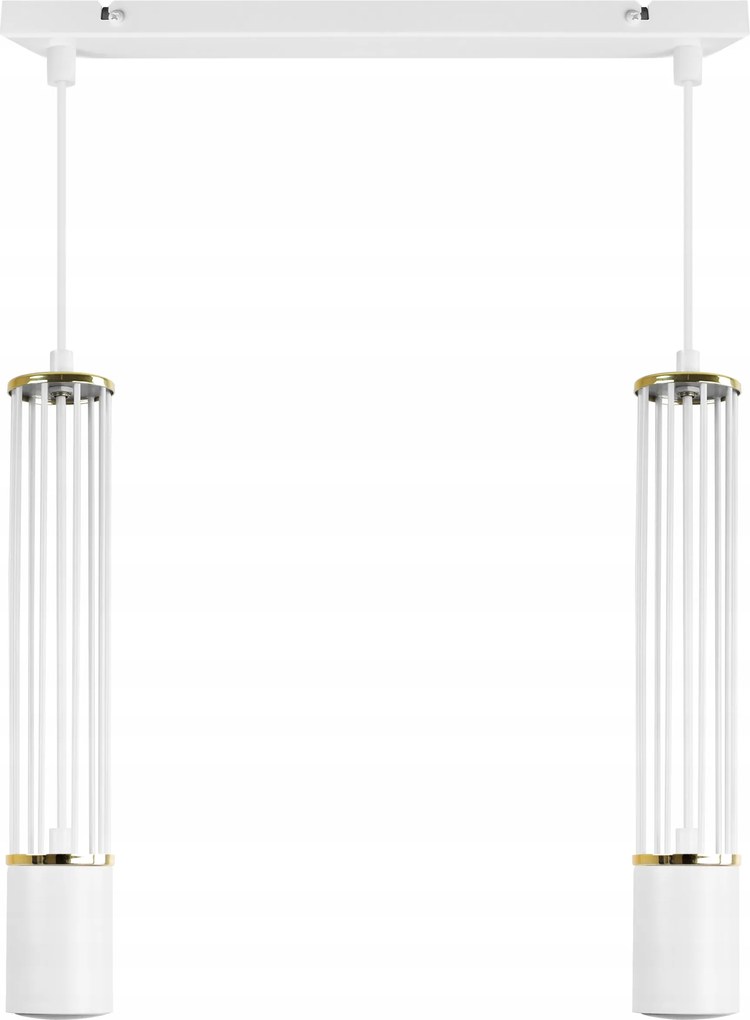 Led Mennyezeti Lámpa Lógó Cső Fehér Elegáns Fehér Arany Loft Glamour