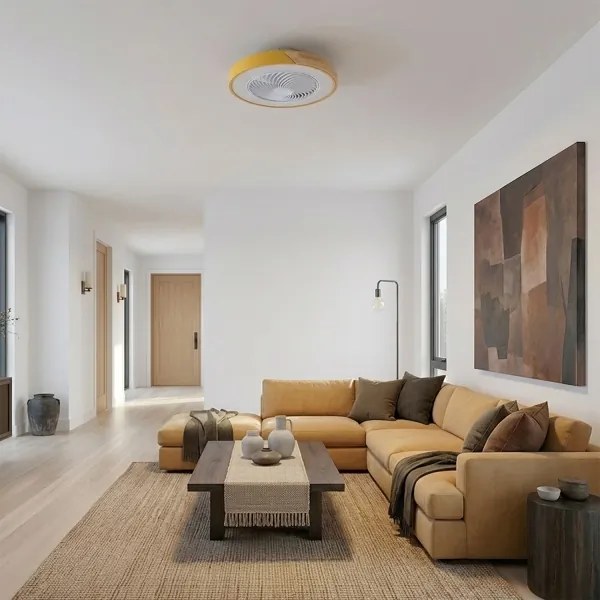 Brilagi - dimmelhető ventilátoros LED-lámpa LED/38W/230V 50 cm arany/tölgy + távvezérlő