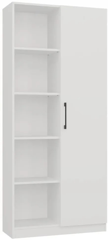 Aldabra RD-80 polcos szekrény, 80x182x30 cm, fehér