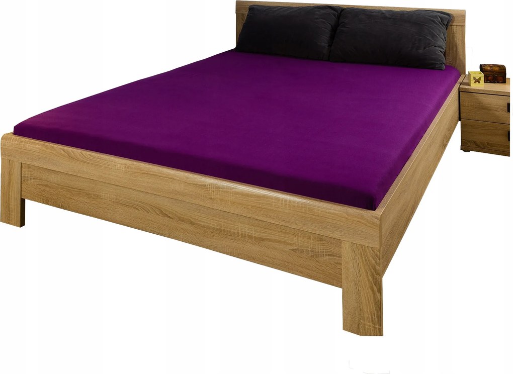 Gumis jersey lepedő 160x220x25 cm,21szín