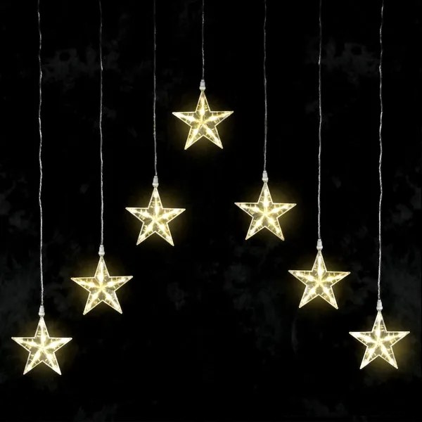 Aigostar - LED kültéri karácsonyi fényfüzér 70xLED/230V 1,2x1m IP44 meleg fehér csillagok