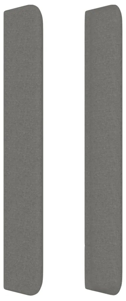 sötétszürke szövet fejtámla szárnyakkal 103x16x118/128 cm