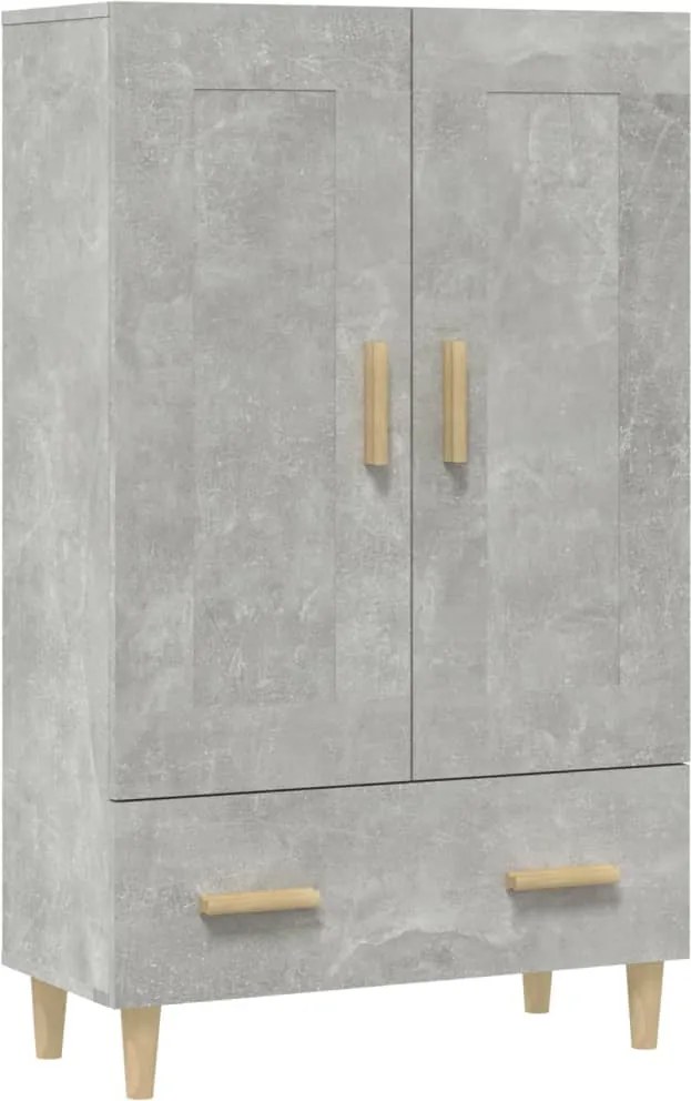 vidaXL betonszürke szerelt fa magasszekrény 70 x 31 x 115 cm