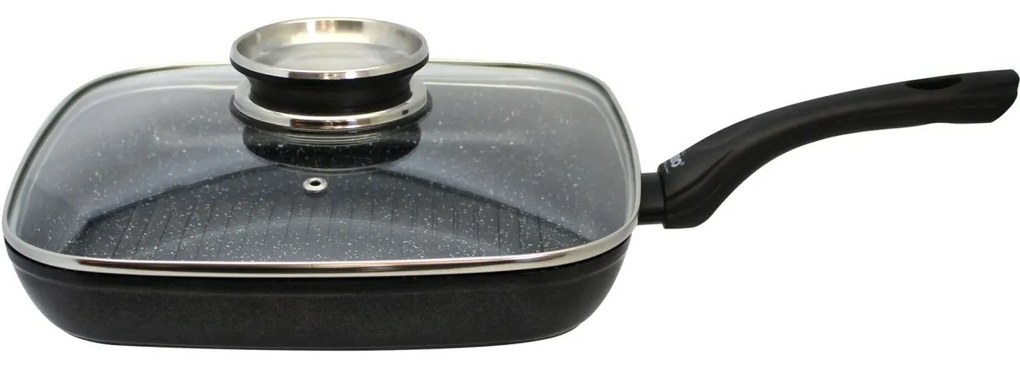 Elo 59828 Grillserpenyő üvegfedővel és aromásfogantyúval Belugo 28 x 28 cm