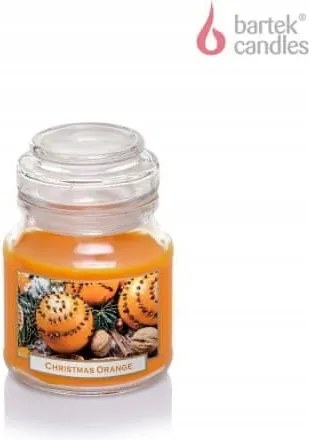 Karácsonyi gyertya üvegben Karácsonyi Narancs 130g
