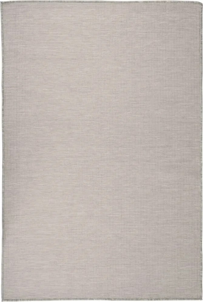vidaXL világosszürke lapos szövésű kültéri szőnyeg 120 x 170 cm