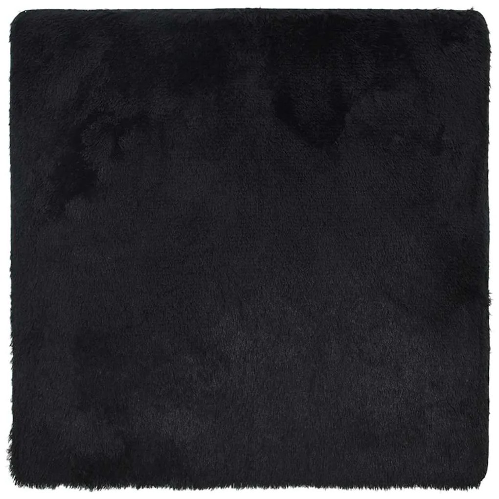 fekete hosszú szálú NAVARRA bozontos szőnyeg 240x240 cm