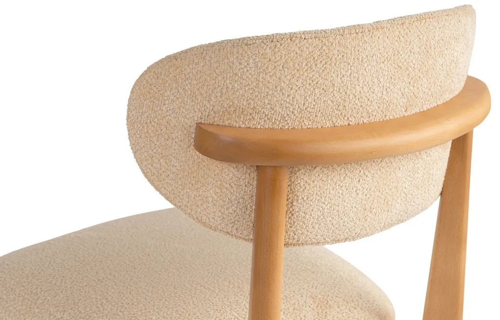 Lionte Beige and Light Oak étkezőszék szett, 2 db