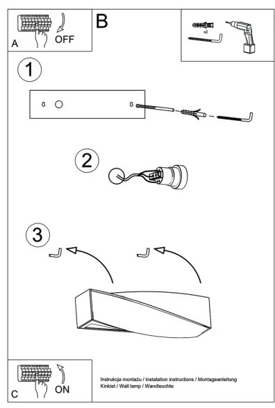 Fali lámpa SIGMA MINI 1xE27/60W/230V fehér