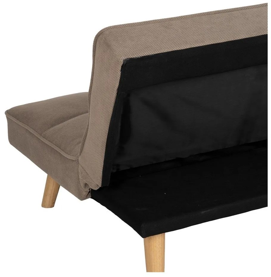 Bézs zsenília kinyitható kanapé 175 cm – Ixia