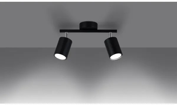 Sollux SL.1127 - Spotlámpa LEMMI 2xGU10/40W/230V fekete