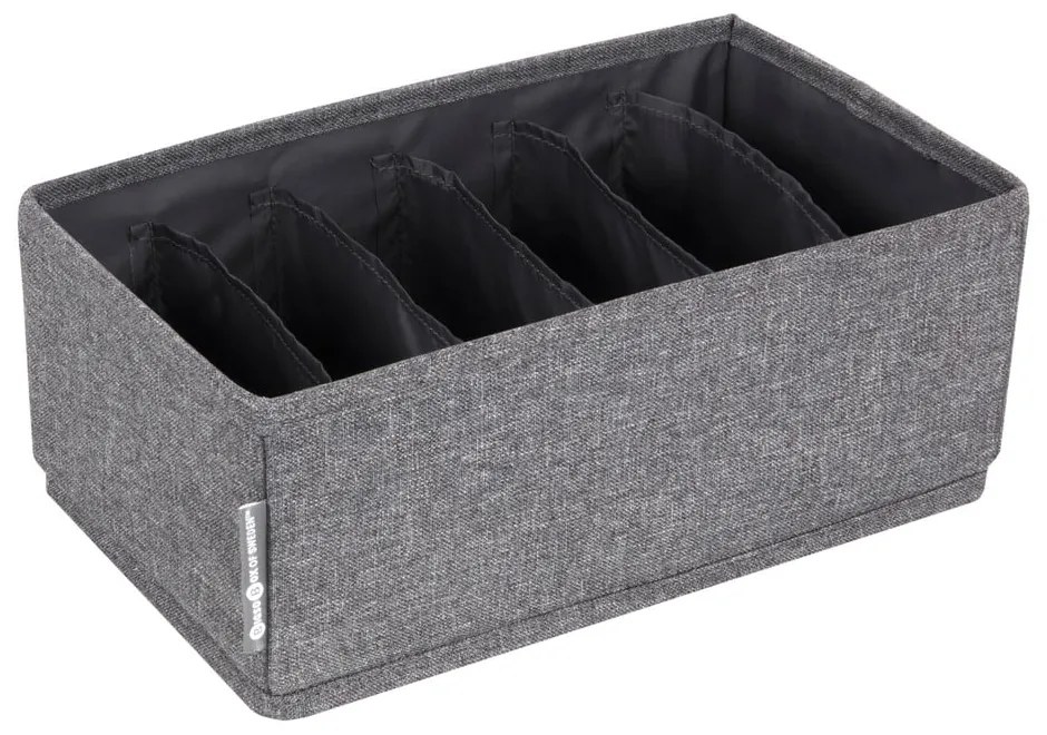 Drawer szürke rekeszes fiókrendszerező, 16,5 x 11 cm - Bigso Box of Sweden