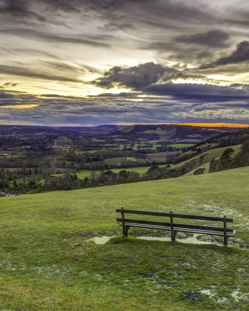 Poszter 40x50cm Reigate Hill, Assaf Frank