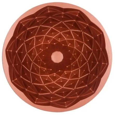 KITCHISIMO 24 cm gyémántmintás kuglófforma, rézszínű