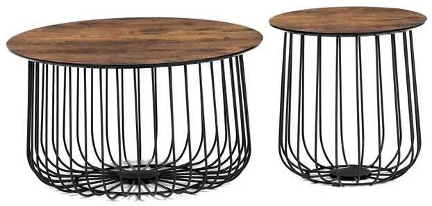 Dohányzóasztal 60×60 cm, MDF, Vad Tölgy. AF-3007 OLW