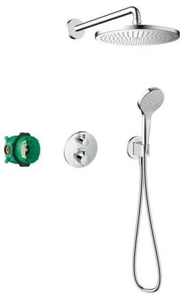 Zuhanyrendszer Hansgrohe Croma termosztatikus csapteleppel króm 27954000